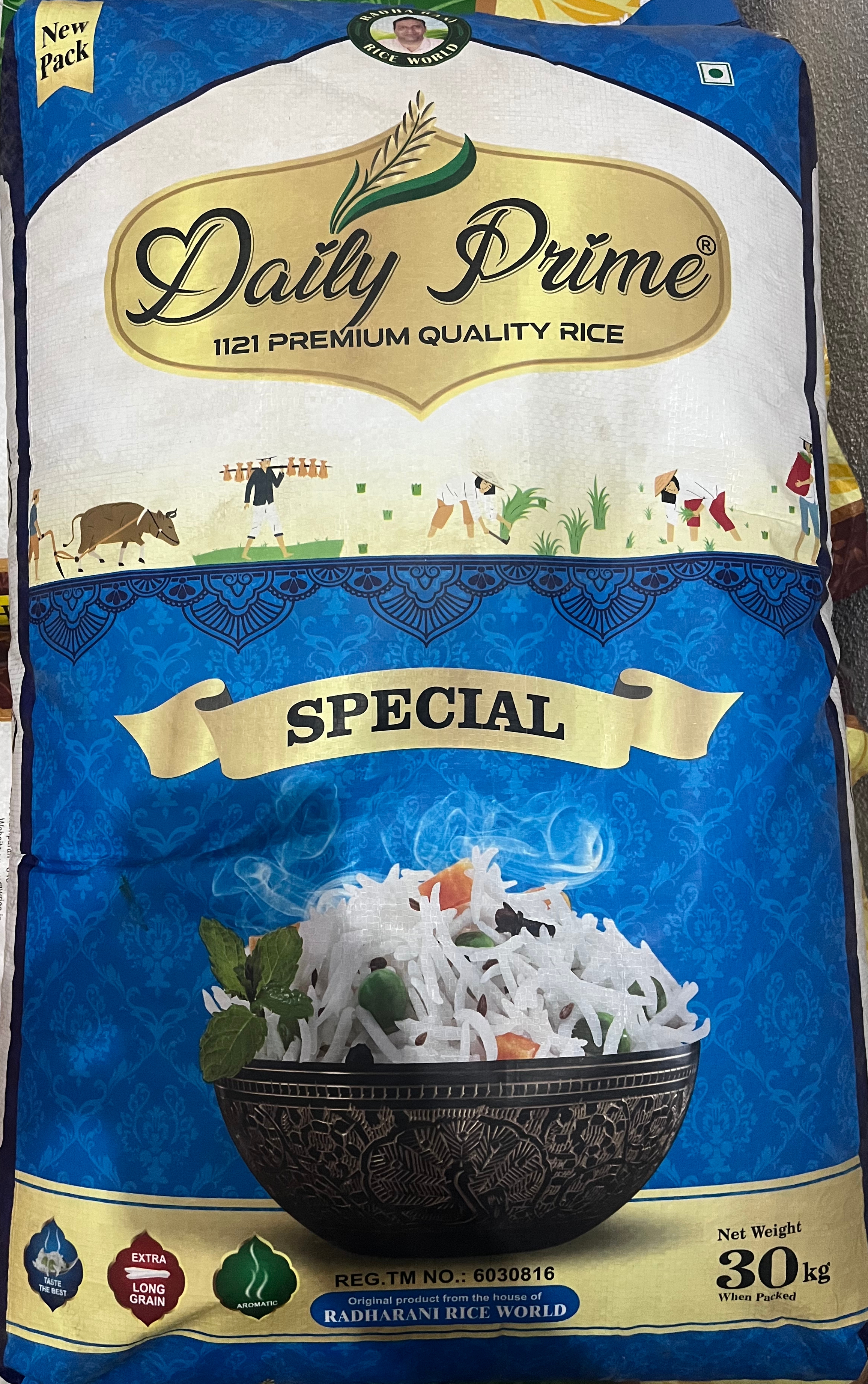 Daily Prime (Special) No:3) Basmati Rice  Weight 30kg