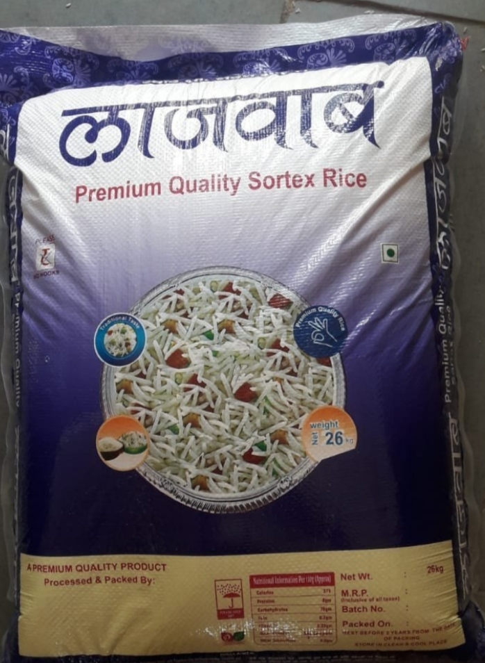 Lajawab Premium Sortex Rice, Weight 26kg
